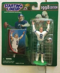 1998 Starting Lineup Troy Aikman Dallas Cowboys Hall of Fame HOF Vintage - Picture 1 of 2