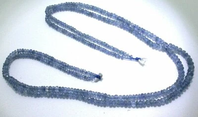 71,70 quilates 2,5 - 4,4 mm dos cuentas de zafiro azul natural graduado 14 3/4" hilo  Foto 1 de 3