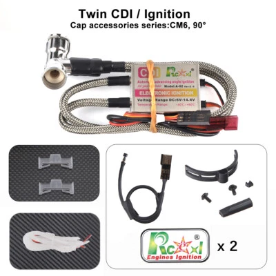 Rcexl Twin Ignition for NGK -CM6-10MM 90degree with Hall Sensor 3S DC  6~14.4V - Image 1 of 4