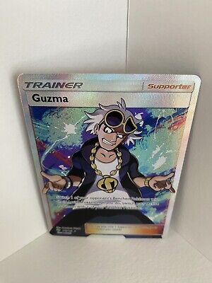 Pokemon GUZMA 143/147 Full Art Trainer (SM Burning Shadows) NM/Mint
