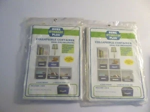 Home Storage Plus Collapsible Container Box Blue 2 pcs NEW - Picture 1 of 3