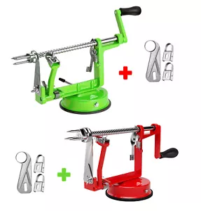 Apple Peeler Slicer Corer Dicer Cutter Kitchen Potato Fruit & Veg Machine 3 In 1 - Picture 1 of 25