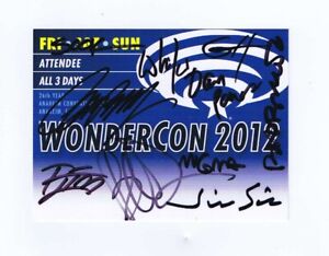 Signed by Multiple Creators Mignola+ 2012 WonderCon Attendee 3 Day Pass Badge