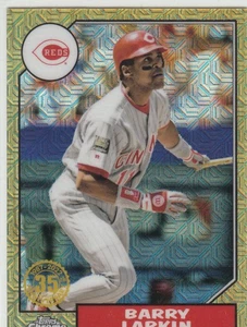 Topps Serie 1 2022 - 1987 Topps Cromo Plata Pack Mojo Barry Larkin #T87C-84 - Imagen 1 de 2