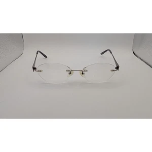 Purple Rimless Gio Luciana Eyeglass Frames - Picture 1 of 5
