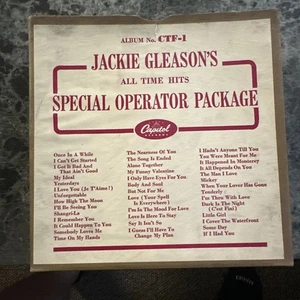 RARE! Jackie Gleason’s All Time Hits Special Operator Package CTF-1 7” Vinyl Set - Picture 1 of 5