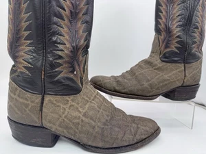 Vintage Tony Lama 8601 Black Label Mens Boots Leather Size 9.5 D IYKYK - Picture 1 of 24