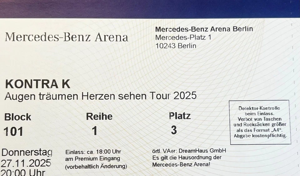 Kontra K Berlin 27.11.25 All inclusive - Bild 1 von 1