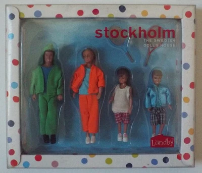 1/16 Stockholm Sport Doll Family with Racquets Lundby #9037 Factory Sealed MISB - Image 1 of 4