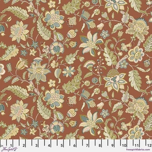 Newnham, Terra Cotta - Sanderson, Caspian, 100% Quilt Cotton By The Yard - Picture 1 of 3