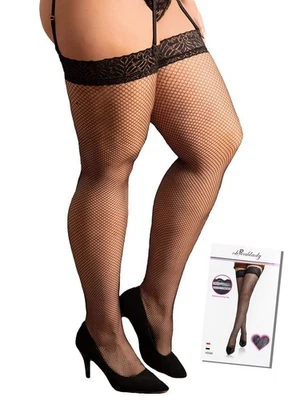 Halterlose Strümpfe xxl Große Größen Spitze Sexy Strümpfe für große frauen Ne... - Bild 1 von 4