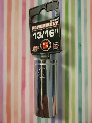 Powerbuilt 3/8 in. Drive x 13/16 in. 12 Point SAE Deep Socket 940051 - NEW - Image 1 of 3