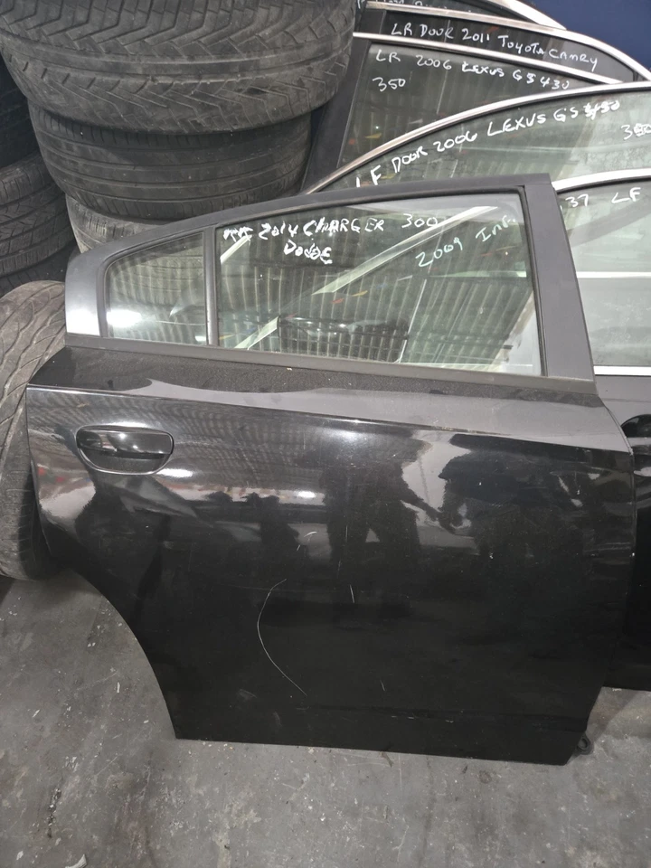 2014 Dodge Charger Rear Right Door OEM – Black – Complete Assembly - Image 1 of 1