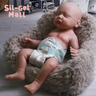 17.7" Eyes Closed Sleeping Newborn Reborn Baby Dolls Handmade Silicone Baby Doll