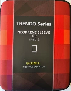 Genex TRENDO Series Neoprene Sleeve for iPad 2 - Picture 1 of 6