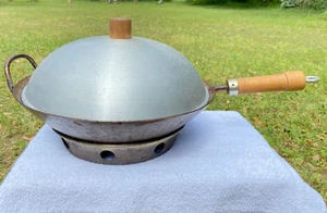 Taylor & Ng~ wok Carbon Steel Pan 14” with lid Lid Woks Stir Fry Pan Seasoned - Picture 1 of 6