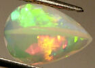 1.10ct STRONG FIRE Faceted Wello Ethiopian Opal Pear Cut SPECIAL