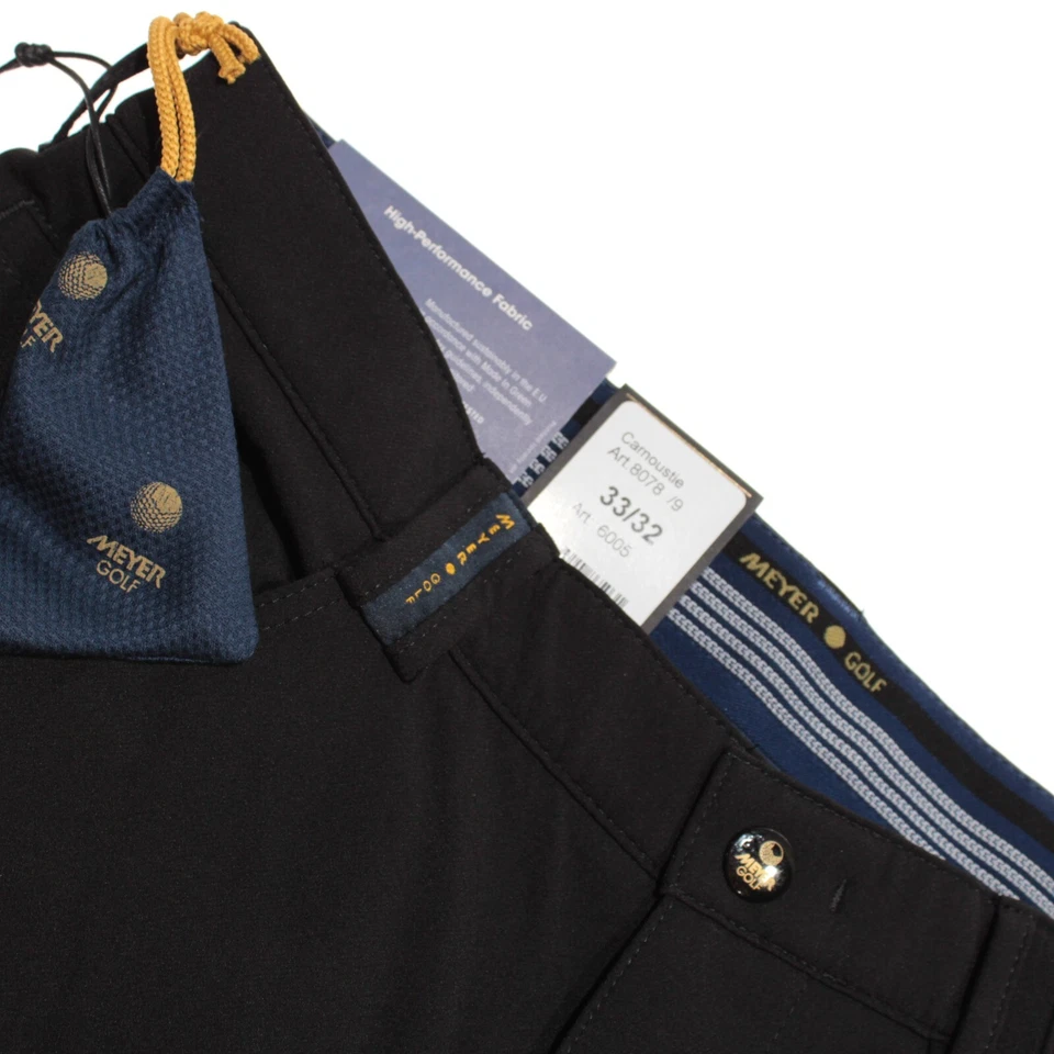 Meyer Dress Pants Size 50 34 US Milano In Solid Brown Wool Blend