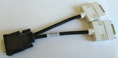 DELL H9361 Single Dms 59 To Dual DVI Splitter Video Cable R0915 338285-009 - Image 1 of 3