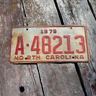 1979 North Carolina License Plate - "A-48213" 1979 NORTH CAROLINA
