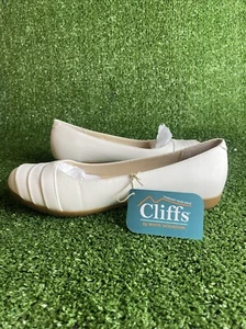 Cliffs By White Mountain Women’s White Flats Size 7.5 NWB - Picture 1 of 12