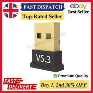 USB Bluetooth Dongle 5.3 Adapter PC Laptop Głośniki bezprzewodowe do Windows 10 11 - Zdjęcie 1 z 11