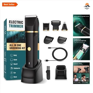 Men's 3-in-1 Body Trimmer & Shaver - Rechargeable, Waterproof Grooming Kit - Picture 1 of 15