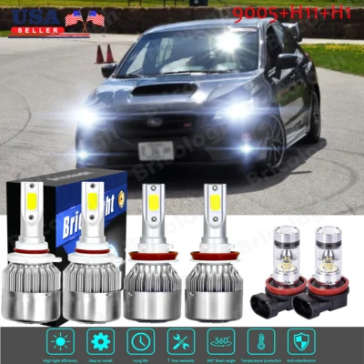 Faro LED + bombillas antiniebla 6000K-6x para Subaru WRX 2015 2016 2017 2018-2020 Foto 1 de 4