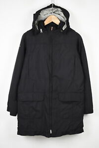 AIGLE Sidney New Jacket Women UK 10 Hooded Mid-Length Patch Pockets Zip