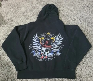 Y2K Smoke By Tony Stewart Live Fast Graphic Hoodie, Kids Size XL - Picture 1 of 6