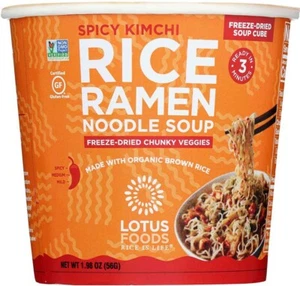 Lotus Foods Spicy Kimchi Rice Ramen Noodle Soup Cup - 1.98 oz - Picture 1 of 3