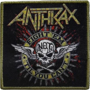 ANTHRAX FIGHT 'EM WOVEN SEW OR IRON ON PATCH OFFICIALLY LICENSED PATCH - Imagen 1 de 5