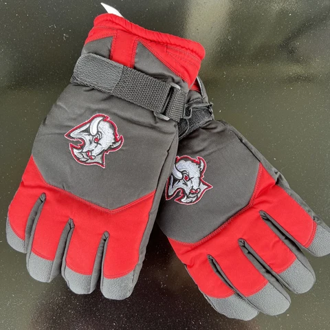 Buffalo Sabres Hockey NHL Mens Winter Ski Gloves Size S/M Women’s NEW Red Black Cover