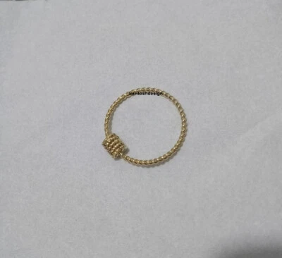 925 Sterling Silver Round Twisted Carabiner Screw Lock Findings lock jewelry - Image 1 of 2