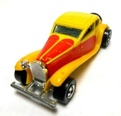 RARE Vintage Hot Wheels Classics Yellow '37 Bugatti 1980 1937 Car LOOSE VG++ - Image 1 of 4