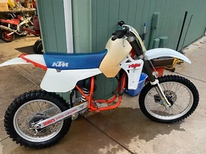 1985 ktm 250 xc/gs gas tank with cap and petcock in nice cond, AHRMA - Picture 1 of 9