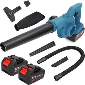 Cordless Leaf Blower 24V with 2 Batteries & Charger, 2-in-1 Electric Leaf Blower - Picture 1 of 8