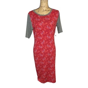 Women's Lularoe Julia Dress Size Medium Multi Color Knee Length Stretch (1018) - Picture 1 of 10