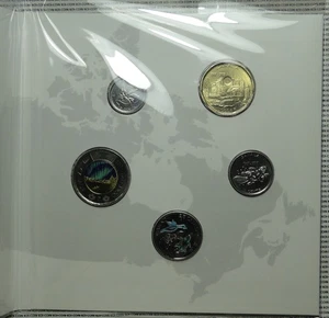 BU 2017 My Canada My Inspiration 5 coin set Glow-in-the-dark toonie brand new - Picture 1 of 4