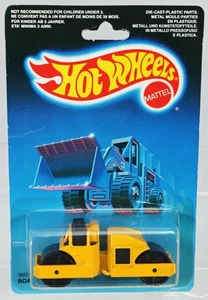 Hot Wheels Road Roller Rouleau Compresseur Foreign - 3853 NRFP 1987 Yellow 1:64 - Picture 1 of 4