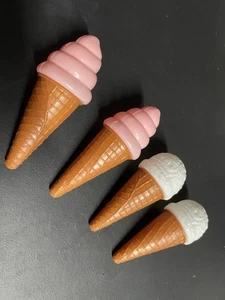Kids Toys - Set Of Four Toy Ice Cream Cones - Picture 1 of 3