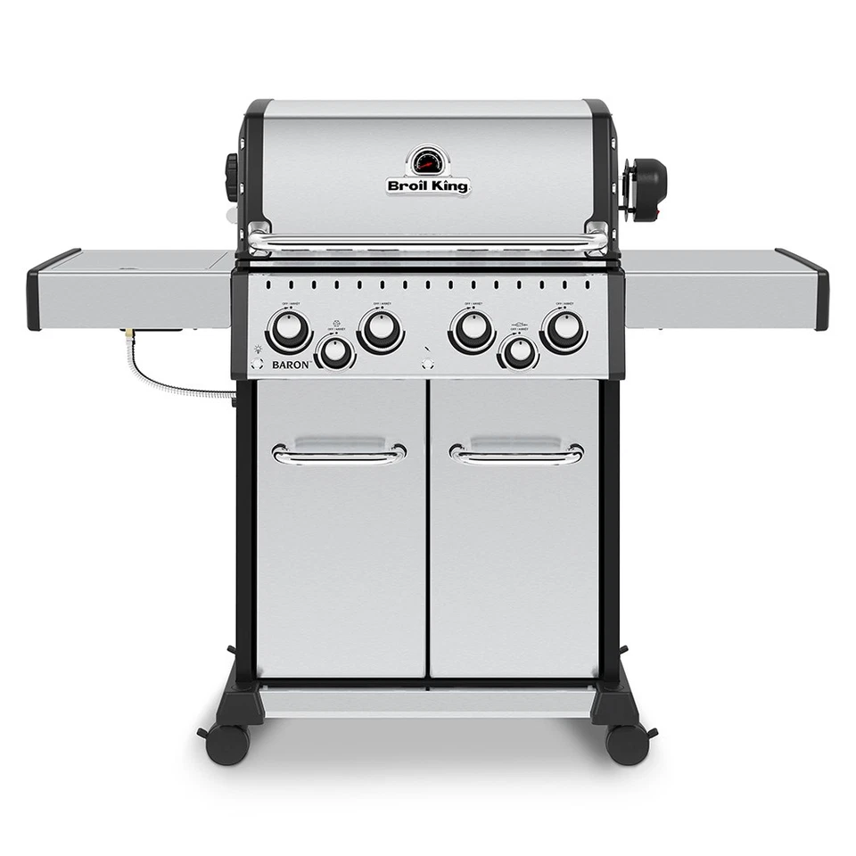 Parrilla de gas Broil King Baron S490 Pro IR 4 quemadores con quemador rojo y lateral, 57 pulgadas, LP Foto 1 de 1