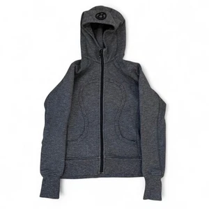 Lululemon Full Zip Scuba Hoodie Women’s Size 8 Thumbholes Minimalist Casual Gym - Picture 1 of 5