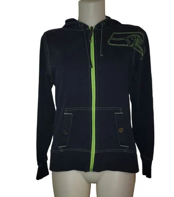 Seattle Seahawks Hoodie Sz M Womens Blue NFL Pro Football Sports Jacket Full Zip - Image 1 of 4