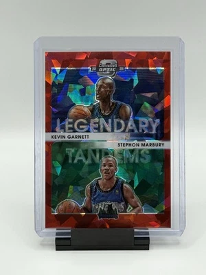 Tándems legendarios ópticos Panini Contenders 2022-23 Kevin Garnett, Stephon Marbury Foto 1 de 2