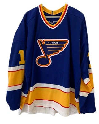 Camiseta deportiva de hockey de colección CCM Maska St. Louis Blues Brendan Shanahan #19 NHL azul XL #30 Foto 1 de 4