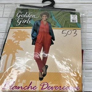 Adult Golden Girls BLANCHE DEVEREAUX Costume ROMPER & KIMONO ROBE L/XL 8-10 - Picture 1 of 9