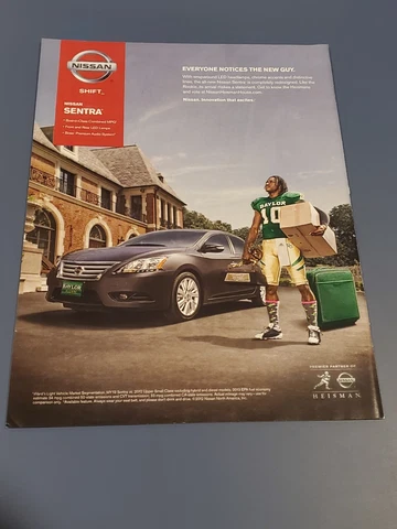 Vintage ROBERT GRIFFIN III Baylor Bears Poster Print  Photo HEISMAN TROPHY Cover