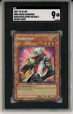 2007 YUGIOH DR04-EN245 KAIBAMAN SECRET RARE HOLO FOIL SGC 9 MINT #6133105 - Image 1 of 4
