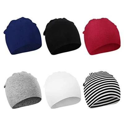  Paquete de 6 gorros unisex para bebé BQUBO bebé bebé suave lindo paquete de 6-24 meses a Foto 1 de 4
